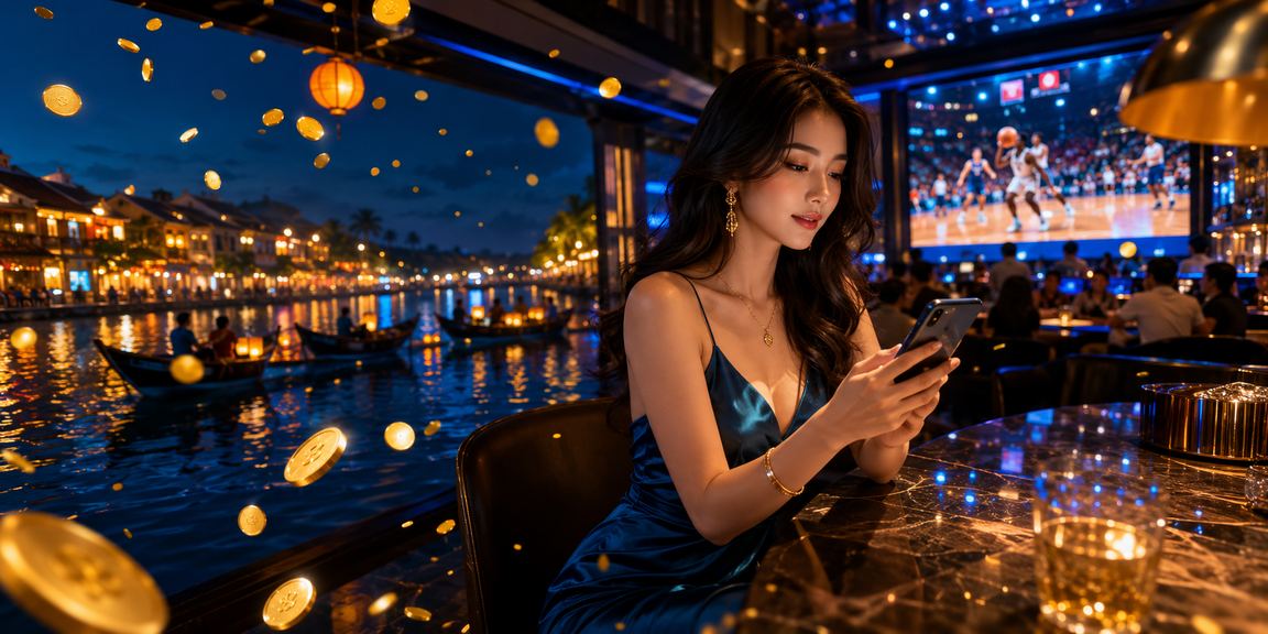 Người hâm mộ bóng rổ đặt cược thể thao High Roller qua điện thoại tại Hội An